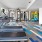 fitness area with large windows 